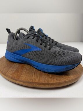 Brooks Revel 5 Men's Gray & Blue Running Shoes